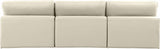 Comfy - Faux Leather Modular Armless Sofa 3 Seats