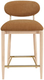 Riccio - Fabric Stool - Natural Frame