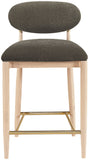 Riccio - Fabric Stool - Natural Frame