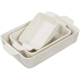 Kook Ceramic Baking Dishes Set of 3