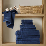 400GSM Plush Terry Quick Dry 100% Cotton Towel Set, Indigo