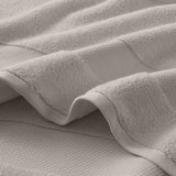 Turkish Cotton 6-Piece Bathroom Towel Set, Light Grey