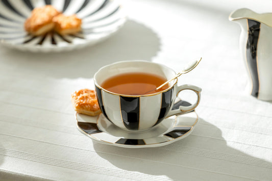 Grace Teaware Scallop Porcelain Tea Cup & Saucer