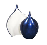 Cobalt Blue Wood Vase - small