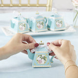 Blue Teapot Favor Box Set of 24 for Tea Parties