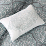 Woven 12-Piece Complete Comforter and Sheet Set, Blue