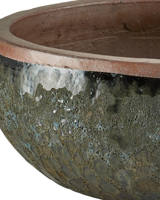 Lyra Black Large Planter