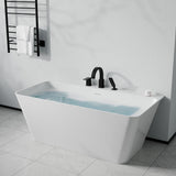 Nite Series Single-Handle Deck-Mount Roman Tub Faucet with Handheld Sprayer