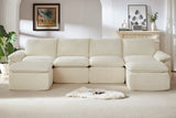 DERVAL 141" 4-Seater Sofa with 2 Ottomans
