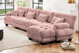 CLOUDIES 173" 4 Seater Sofa with 1 Ottoman
