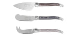 French Home 3 Piece Laguiole Cheese Knives - Warm Spice