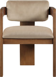 Sacha - Velvet Dining Chair With Brown Base (Set of 2)