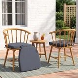 D‑Shaped Olefin Memory Foam Dining Chair Cushions, Set of 2