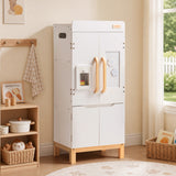 ROBUD Wooden Refrigerator with Beverage Machine & Storage