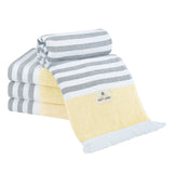 4 Packed Terry Peshtemal and Premium Beach Towel, Mediterranean Cotton Turkish Peshtemals, 35" x 60",  Modern & Traditional Turkish Bath Towels