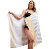 4 Packed Terry Peshtemal and Premium Beach Towel, Mediterranean Cotton Turkish Peshtemals, 35" x 60",  Modern & Traditional Turkish Bath Towels