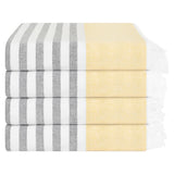 4 Packed Terry Peshtemal and Premium Beach Towel, Mediterranean Cotton Turkish Peshtemals, 35" x 60",  Modern & Traditional Turkish Bath Towels