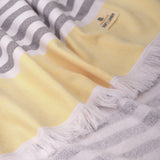 4 Packed Terry Peshtemal and Premium Beach Towel, Mediterranean Cotton Turkish Peshtemals, 35" x 60",  Modern & Traditional Turkish Bath Towels