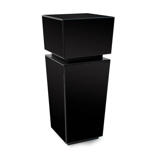 Black Mirrored Pedestal Tall