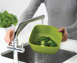 Square White Colander