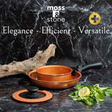 Moss & Stone 7-Piece Copper Camping Cookware Set