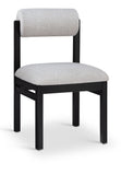 Roundhill - Fabric Dining Chair (Set of 2) - Black Frame