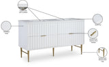 Modernist Quartz Bathroom Vanity with Elegant White Finish and Contemporary Gold Accents Design
