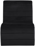 Ivy Velvet Accent Chair - Stylish Curved Design with Channel Tufting for Ultimate Comfort and Relaxation