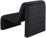 Ivy Velvet Accent Chair - Stylish Curved Design with Channel Tufting for Ultimate Comfort and Relaxation