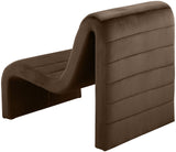 Ivy Velvet Accent Chair - Stylish Curved Design with Channel Tufting for Ultimate Comfort and Relaxation