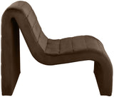 Ivy Velvet Accent Chair - Stylish Curved Design with Channel Tufting for Ultimate Comfort and Relaxation