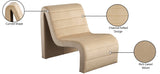 Ivy Velvet Accent Chair - Stylish Curved Design with Channel Tufting for Ultimate Comfort and Relaxation