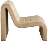 Ivy Velvet Accent Chair - Stylish Curved Design with Channel Tufting for Ultimate Comfort and Relaxation