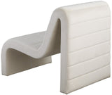 Ivy Velvet Accent Chair - Stylish Curved Design with Channel Tufting for Ultimate Comfort and Relaxation