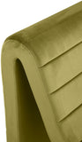 Ivy Velvet Accent Chair - Stylish Curved Design with Channel Tufting for Ultimate Comfort and Relaxation