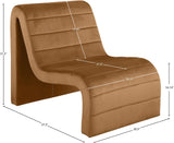 Ivy Velvet Accent Chair - Stylish Curved Design with Channel Tufting for Ultimate Comfort and Relaxation