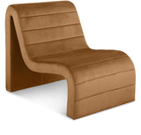 Ivy Velvet Accent Chair - Stylish Curved Design with Channel Tufting for Ultimate Comfort and Relaxation
