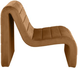 Ivy Velvet Accent Chair - Stylish Curved Design with Channel Tufting for Ultimate Comfort and Relaxation