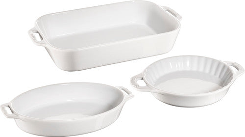 STAUB Ceramic 3-pc Mixed Baking Dish Set