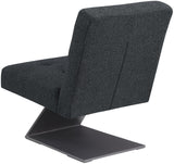 Zeal Accent Chair - Stylish Boucle Upholstered Design with Sturdy Matte Black Metal Base for Comfort