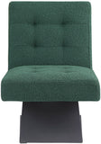 Zeal Accent Chair - Stylish Boucle Upholstered Design with Sturdy Matte Black Metal Base for Comfort