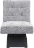 Zeal Accent Chair - Stylish Boucle Upholstered Design with Sturdy Matte Black Metal Base for Comfort