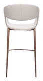 Limay Barstool Beige & Walnut