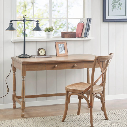 Farmhouse Wood Office Writing Desk, Natural *
