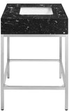 Marmo Contemporary Bathroom Vanity with Elegant Artificial Marble and Stylish Stainless Steel Base