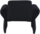 Fleurette Velvet Accent Chair - Cozy Contemporary Design with Curved Arms for Ultimate Relaxation