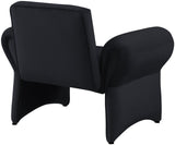 Fleurette Velvet Accent Chair - Cozy Contemporary Design with Curved Arms for Ultimate Relaxation