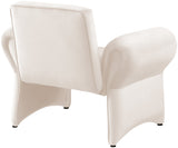 Fleurette Velvet Accent Chair - Cozy Contemporary Design with Curved Arms for Ultimate Relaxation
