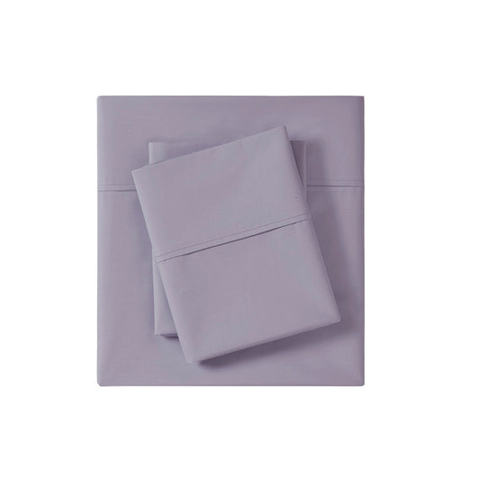 Brushed Cotton Percale Peach-Like Sheet Set, Purple