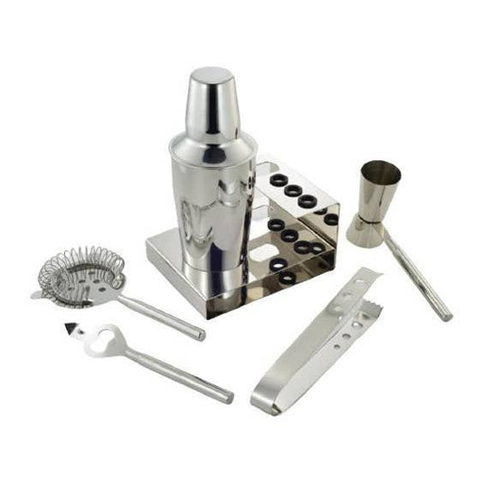 Mixora 6 Piece Stainless Steel Cocktail Shaker Set